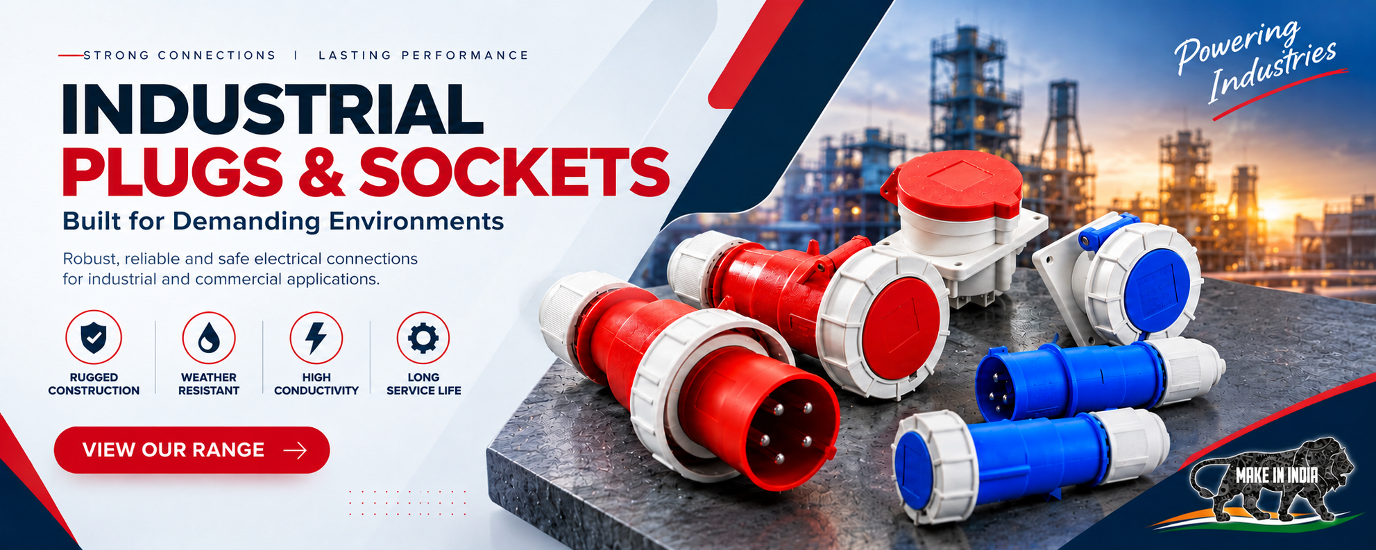 Industrial electrical product banner