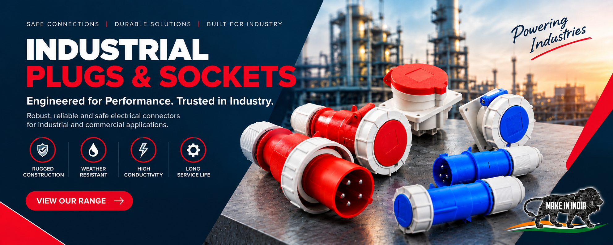 Industrial electrical product banner